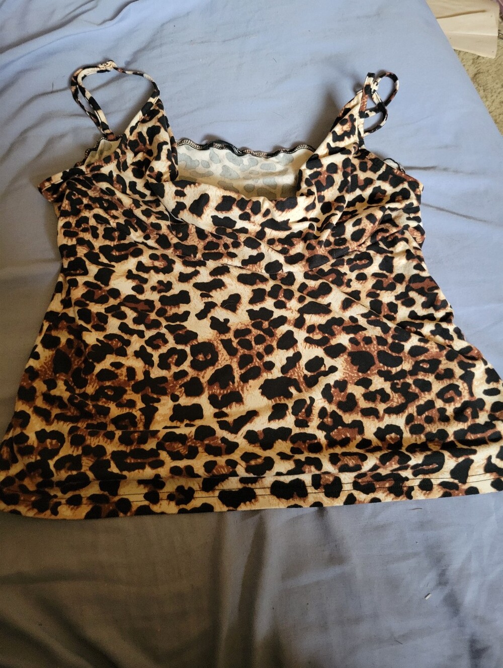 Leopard Print Cami Tank Top